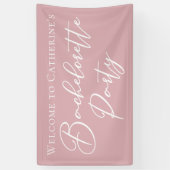 Chic Dusty Rose Pink Bachelorette Party Custom Spandoek (Verticaal)