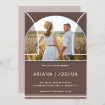 Chic Earthy Plum Arch Photo Wedding