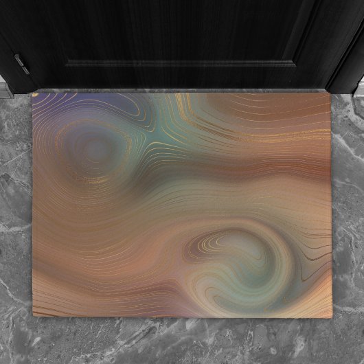 Chic Earthy Strata | Natural Agate Welcome-Ish Deurmat