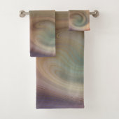 Chic Earthy Strata | Natuurlijke kopersteen — Agat Bad Handdoek (Insitu)