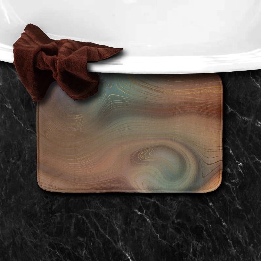 Chic Earthy Strata | Natuurlijke kopersteen — Agat Badmat