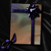 Chic Earthy Strata | Natuurlijke kopersteen — Agat Cadeaupapier