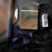 Chic Earthy Strata | Natuurlijke kopersteen — Agat Cadeaupapier