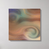 Chic Earthy Strata | Natuurlijke kopersteen — Agat Canvas Afdruk (Voorkant)