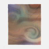 Chic Earthy Strata | Natuurlijke kopersteen — Agat Fleece Deken (Voorkant)