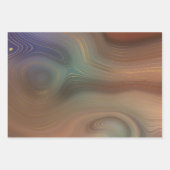 Chic Earthy Strata | Natuurlijke kopersteen — Agat Inpakpapier Vel (Voorkant 2)