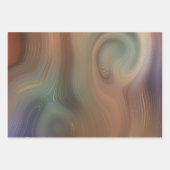 Chic Earthy Strata | Natuurlijke kopersteen — Agat Inpakpapier Vel (Voorkant)