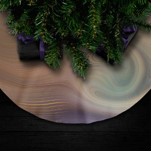 Chic Earthy Strata   Natuurlijke kopersteen — Agat Kerstboom Rok