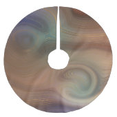 Chic Earthy Strata | Natuurlijke kopersteen — Agat Kerstboom Rok (Voorkant)