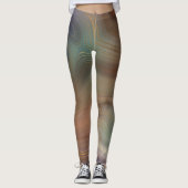 Chic Earthy Strata | Natuurlijke kopersteen — Agat Leggings (Voorkant)