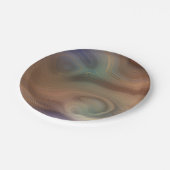 Chic Earthy Strata | Natuurlijke kopersteen — Agat Papieren Bordje (Gekanteld)