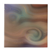 Chic Earthy Strata | Natuurlijke kopersteen — Agat Tegeltje (Voorkant)