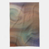 Chic Earthy Strata | Natuurlijke kopersteen — Agat Theedoek (Verticaal)