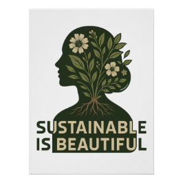 Chic Eco – Sustainable is een prachtig glanzend Po Perfect Poster