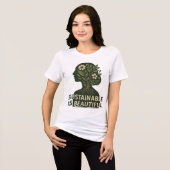 Chic Eco T-shirt – Duurzaam is mooi Plant liefde (Voorkant volledig)