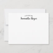 Chic Een Klein Briefje Van Script Naam Notitie Notitiekaartje (Voorkant)