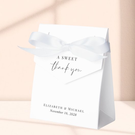 Chic een lief dank u bruiloft gunst dozen bedankdoosjes