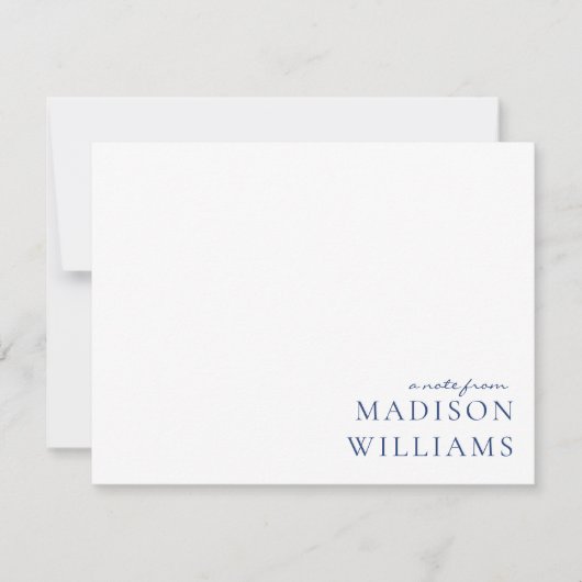 Chic een notitie uit scripttypografie Blue Note Ka Notitiekaartje (Voorkant)