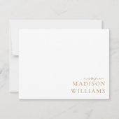 Chic een notitie uit scripttypografie Gold Note Ka Notitiekaartje (Voorkant)