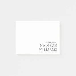 Chic een notitie uit scripttypografie Post-it Note