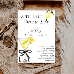 Chic Een Tineetje Dichterbij Lemon Martini Bruidsd Kaart