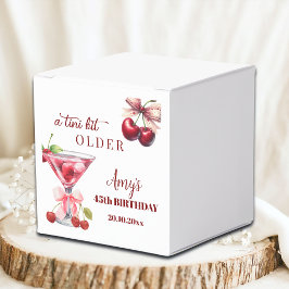 Chic Een Tineetje Oudere Kers Martini 45e Verjaard Bedankdoosjes