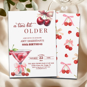Chic Een Tini Beetje Ouder Kersen Martini 66ste Ve Kaart