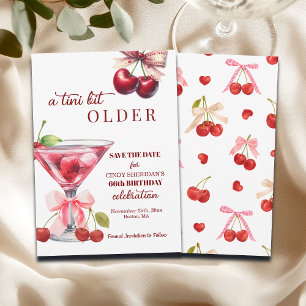 Chic Een Tini Beetje Ouder Kersen Martini 66ste Ve Save The Date