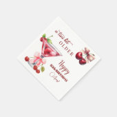 Chic Een Tini Beetje Ouder Kersen Martini 85ste Ve Servet (Hoek)