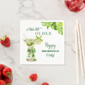 Chic Een Tini Beetje Ouder Lime Martini 30e Verjaa Servet (Insitu)