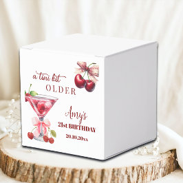 Chic Een Tini Bit Ouder Kersen Martini 21e Verjaar Bedankdoosjes