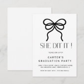 chic eenvoudig rooster, Elgante minimalistisch zwa Save The Date (Voorkant / Achterkant)