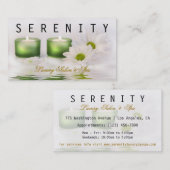 Chic eenvoudige en schone Spa Kaart Visitekaartje (Voorkant / Achterkant)