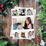 Chic Eenvoudige Minimalistische 7 Foto Feestdagenkaart<br><div class="desc">Deze moderne en stijlvolle fotokaart biedt een klassieke witte achtergrond met SEVEN-foto's van verschillende afmetingen (één grote horizontale en zes kleine vierkante en verticale foto's). Aan de achterzijde bevindt zich een sneeuwvlokpatroon in lichtgrijs en wit - u kunt een andere foto en/of extra tekst toevoegen door de optie "Bewerken met...</div>