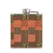 Chic Egyptian Tribal Faux Patchwork Hip Flask Heupfles (Achterkant)