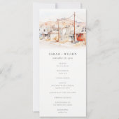 Chic El Paso Texas City Scape Wedding Programma (Voorkant)