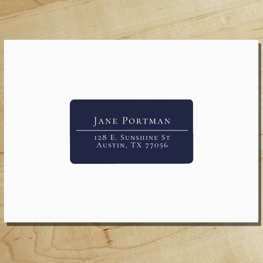 Chic Elegance | Midnight Blue | Adres Etiket