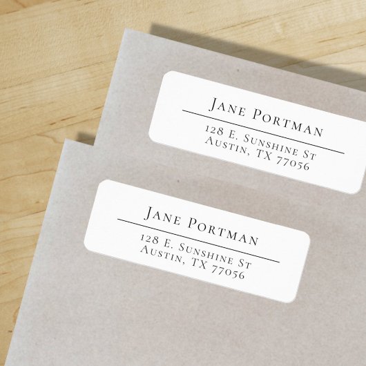 Chic Elegance | Modern minimalist | Retouradres Etiket