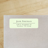 Chic Elegance | Modern Mint Green | Retouradres Etiket