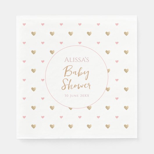 Chic Elegant Baby shower Servet (Voorkant)