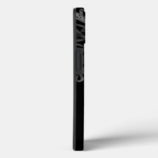 Chic Elegant Black en White Monogramed Case-Mate iPhone Case (Achterkant / Rechts)