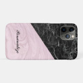 Chic Elegant Black Pink Marble Specialized Case-Mate iPhone Case (Achterkant (horizontaal))