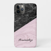 Chic Elegant Black Pink Marble Specialized Case-Mate iPhone Case (Achterkant)