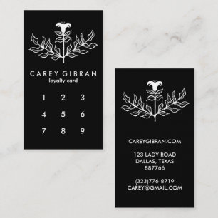 Chic Elegant Black White Lily Line Drawing CUSTOM Klantenkaartje