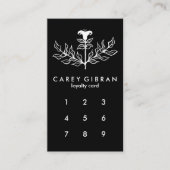 Chic Elegant Black White Lily Line Drawing CUSTOM Klantenkaartje (Voorkant)