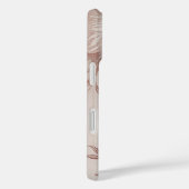  Chic Elegant Blush Pink Floral Quote Case-Mate iPhone Case (Achterkant / Rechts)