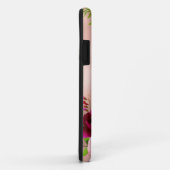 Chic Elegant Bourgogne Blush Roze Bloemen Naam Case-Mate iPhone Case (Achterkant/rechts)