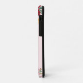 Chic Elegant Bourgogne Roze Sinaasappel Bloemen Na Case-Mate iPhone Case (Achterkant/links)