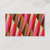 Chic Elegant Bright Gold Pink en Brown Visitekaartje (Achterkant)