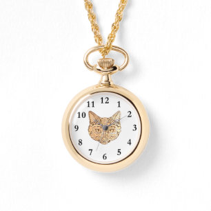 Chic Elegant Cat Moederdag Horloge